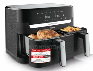 Tefal 11litres(6.5×4.5l) Dual Air Fryer With 7programs