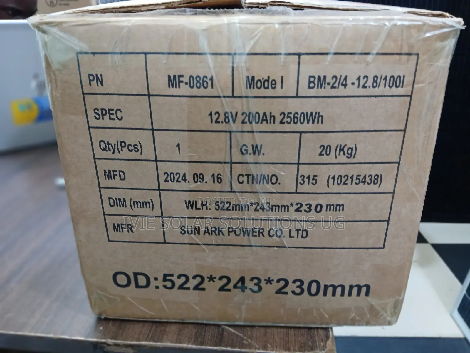 Sun Ark Lithium Battery 200ah