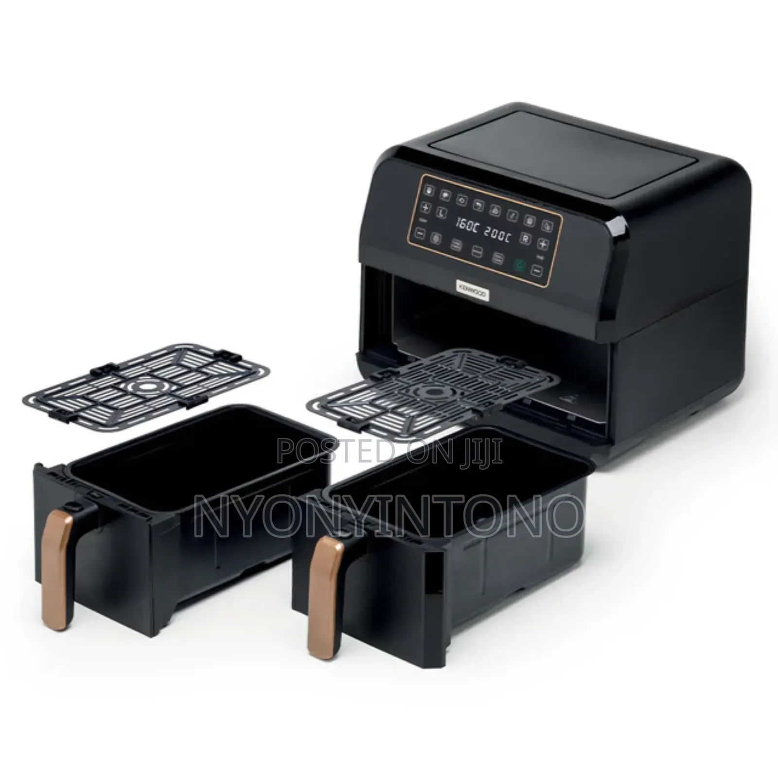 Kenwood Hfp70 4litres ×2 Dual Basket With 8 Present Programs