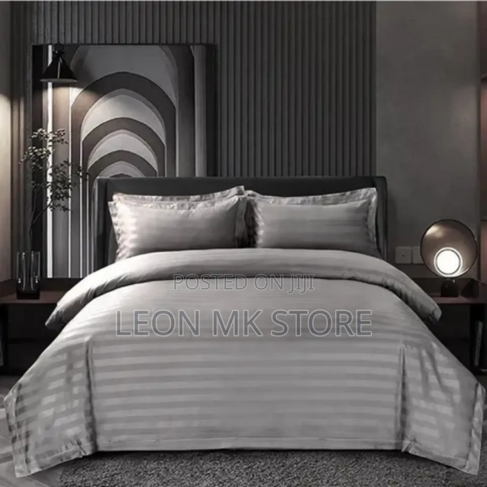 Grey Cotton Duver Covers