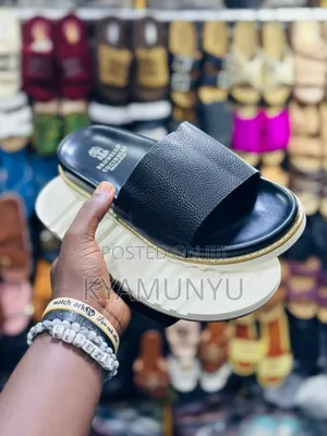 Brunello Cucinelli Leather Slide Sandals