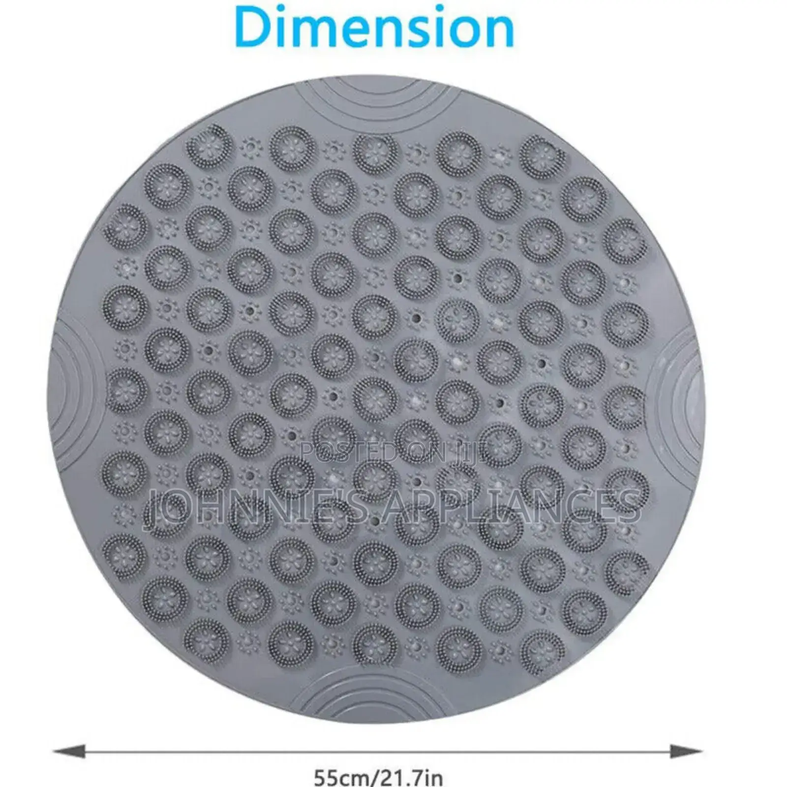 Round Anti-Slip Massage Shower Mat – Purple