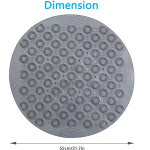 Round Anti-Slip Massage Shower Mat – Purple