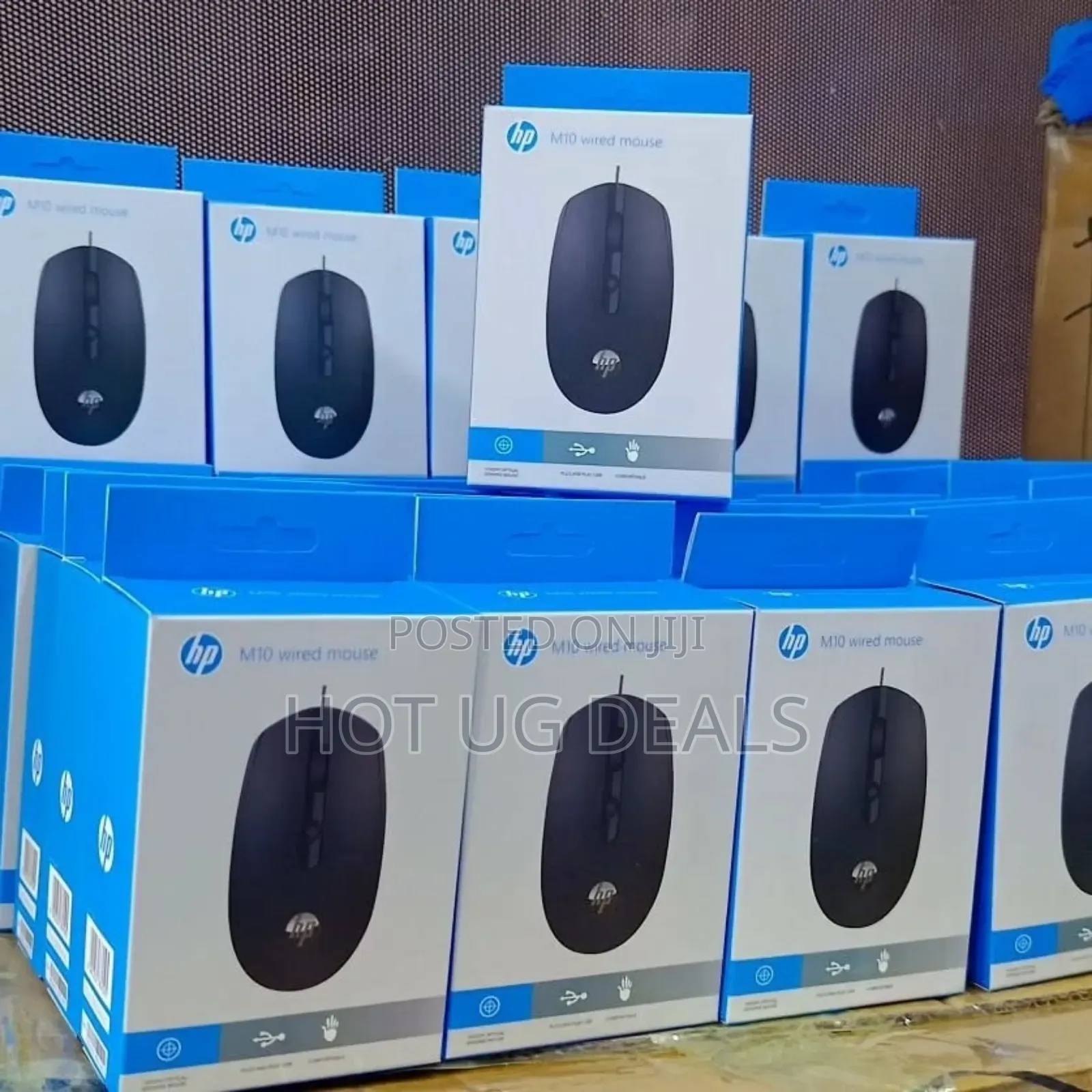 Hp M10 Wired Mouse -black