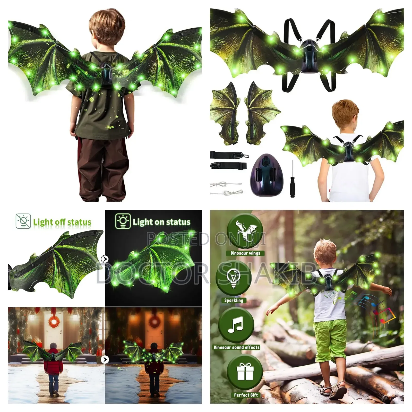 Toddler Electric Dragon Wings