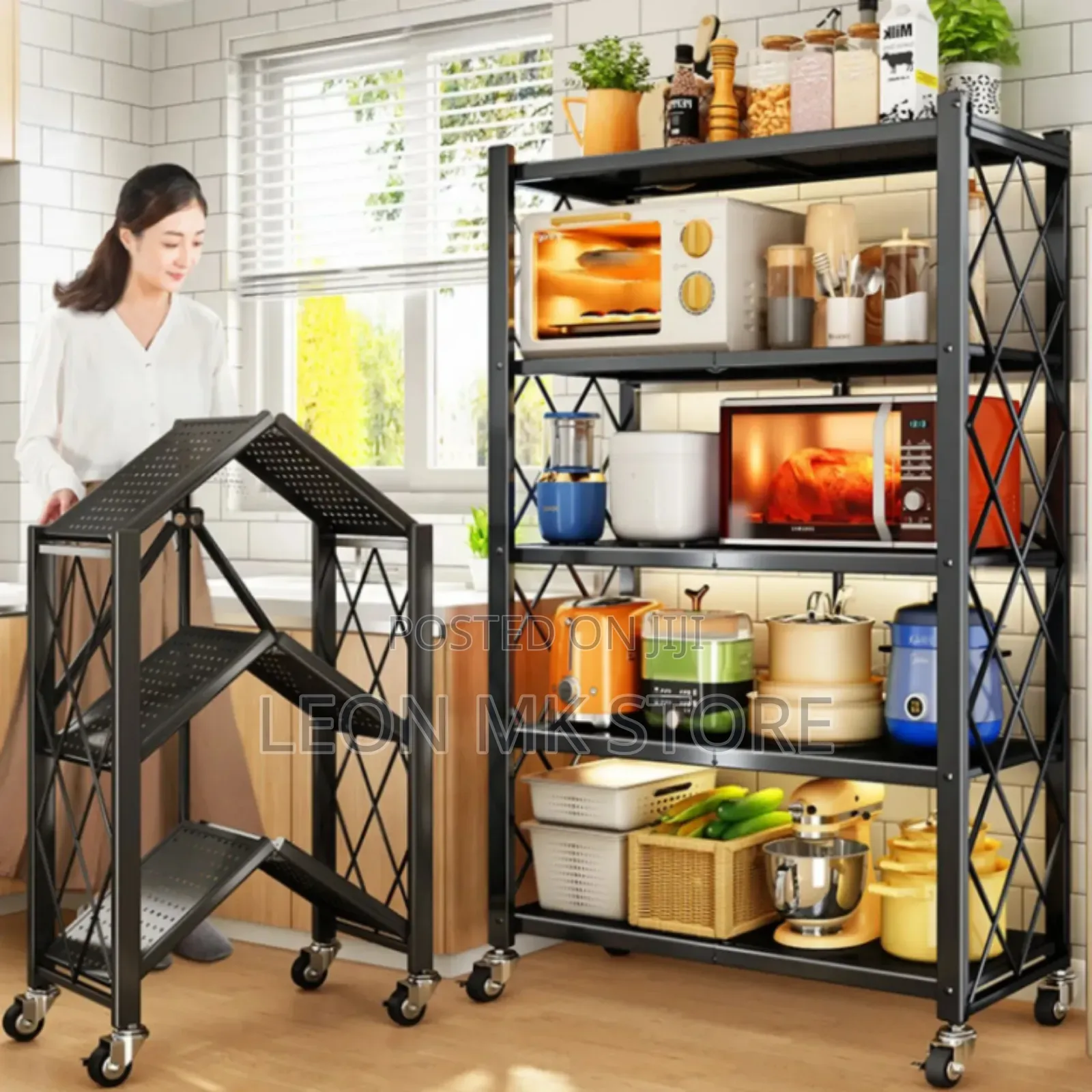Folding Storage Shelf Rack