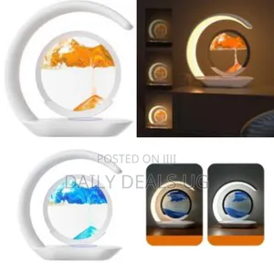 Bedhead Light Night Lamp Moving Sand Art -Painting Border Gift