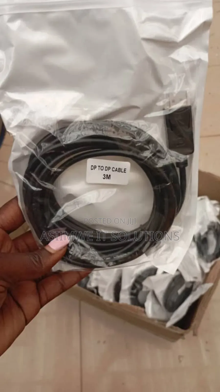Dp to Dp Cable 3m (Displayport to Displayport Cable, 3 Meters Long).