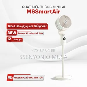 Flexible Air Circulation Fan – 15w Brushless Motor, Remote Control
