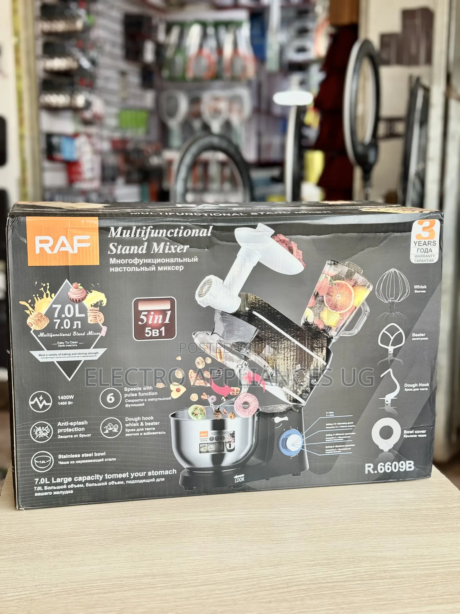 Raf Multifunctional Stand Mixer (Model R.6609b).