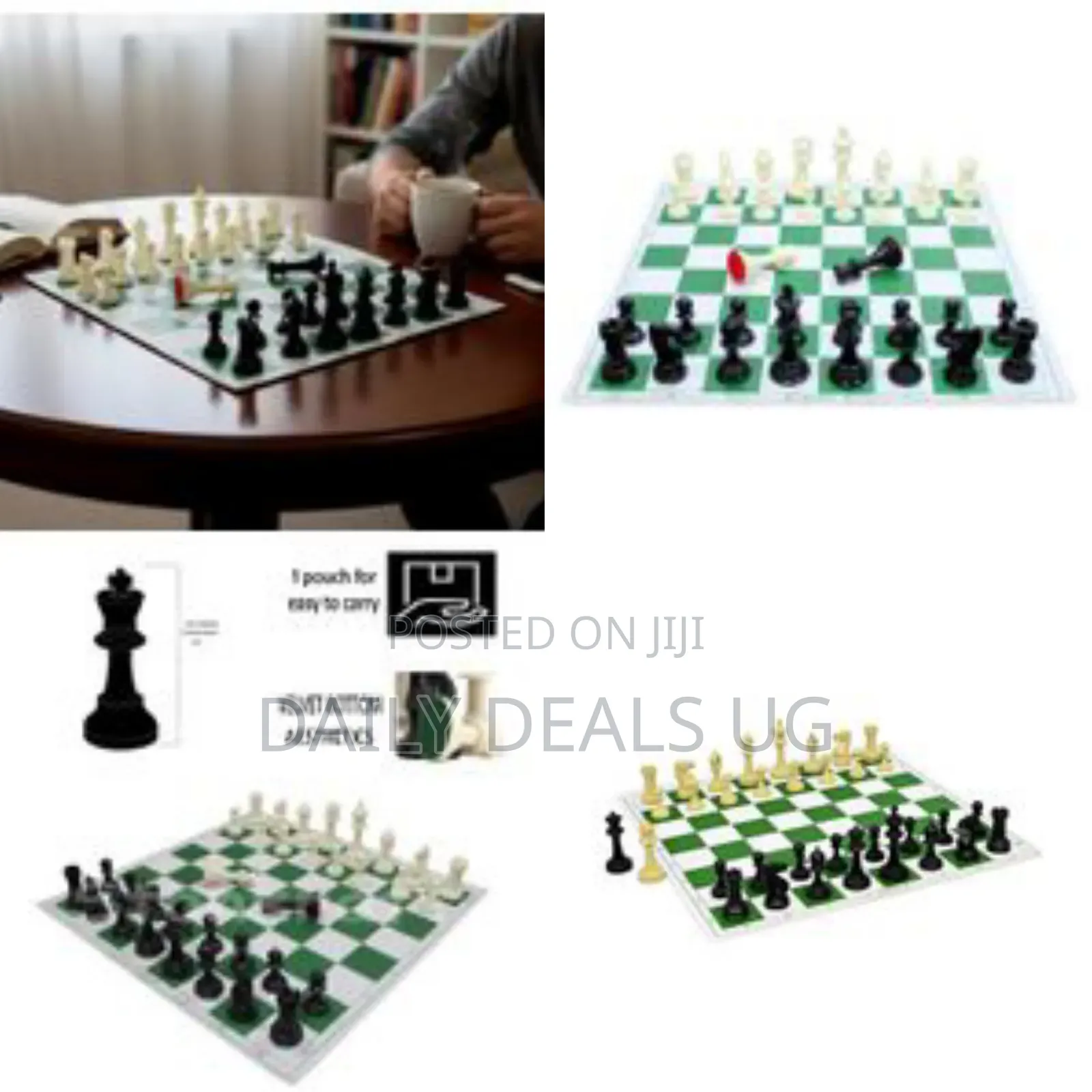 51 X 51cm the Criff Foldable Tournament Chess Set With Solid Plastic