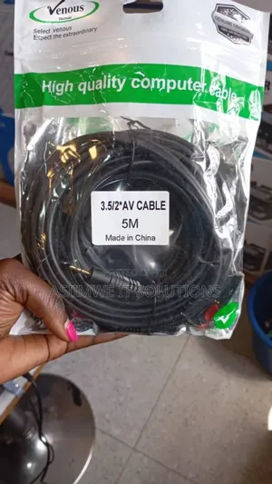 3.5mm to 2 Rca Av Cable
