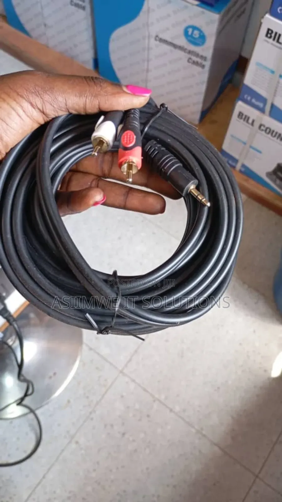 3.5mm to 2 Rca Av Cable
