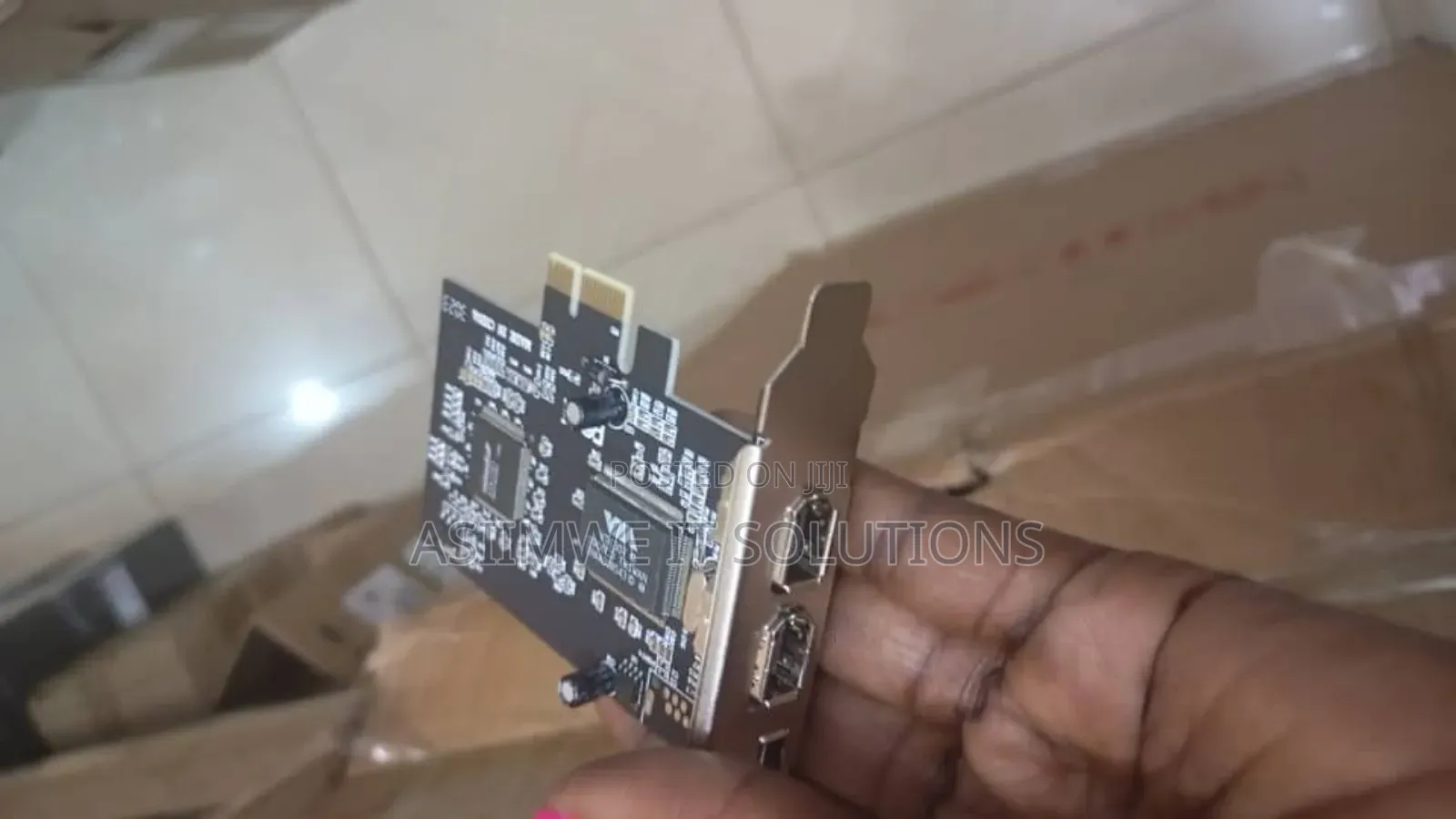 Pci Card, Pci-E Card, and Pcie Firewire Cards.