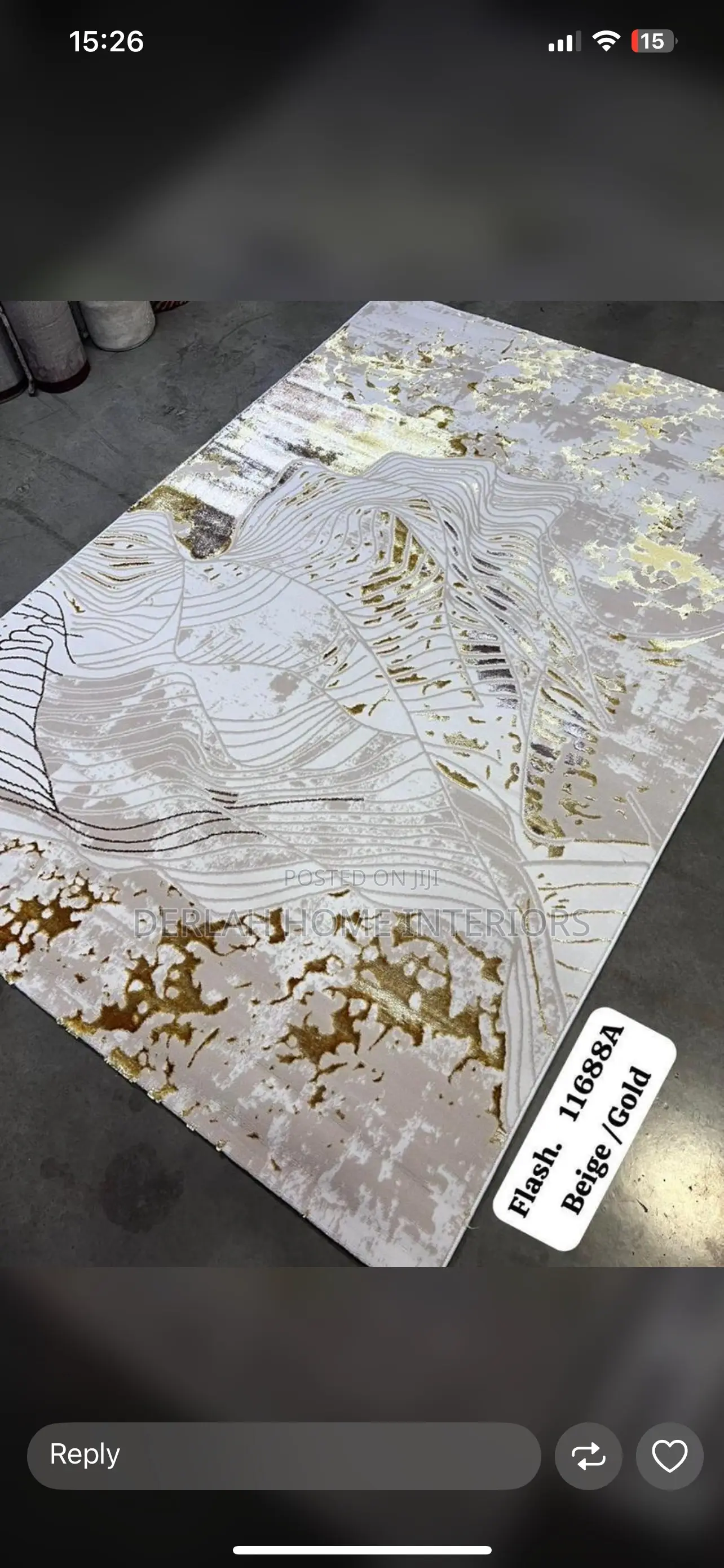 Gold With Cream Carpets