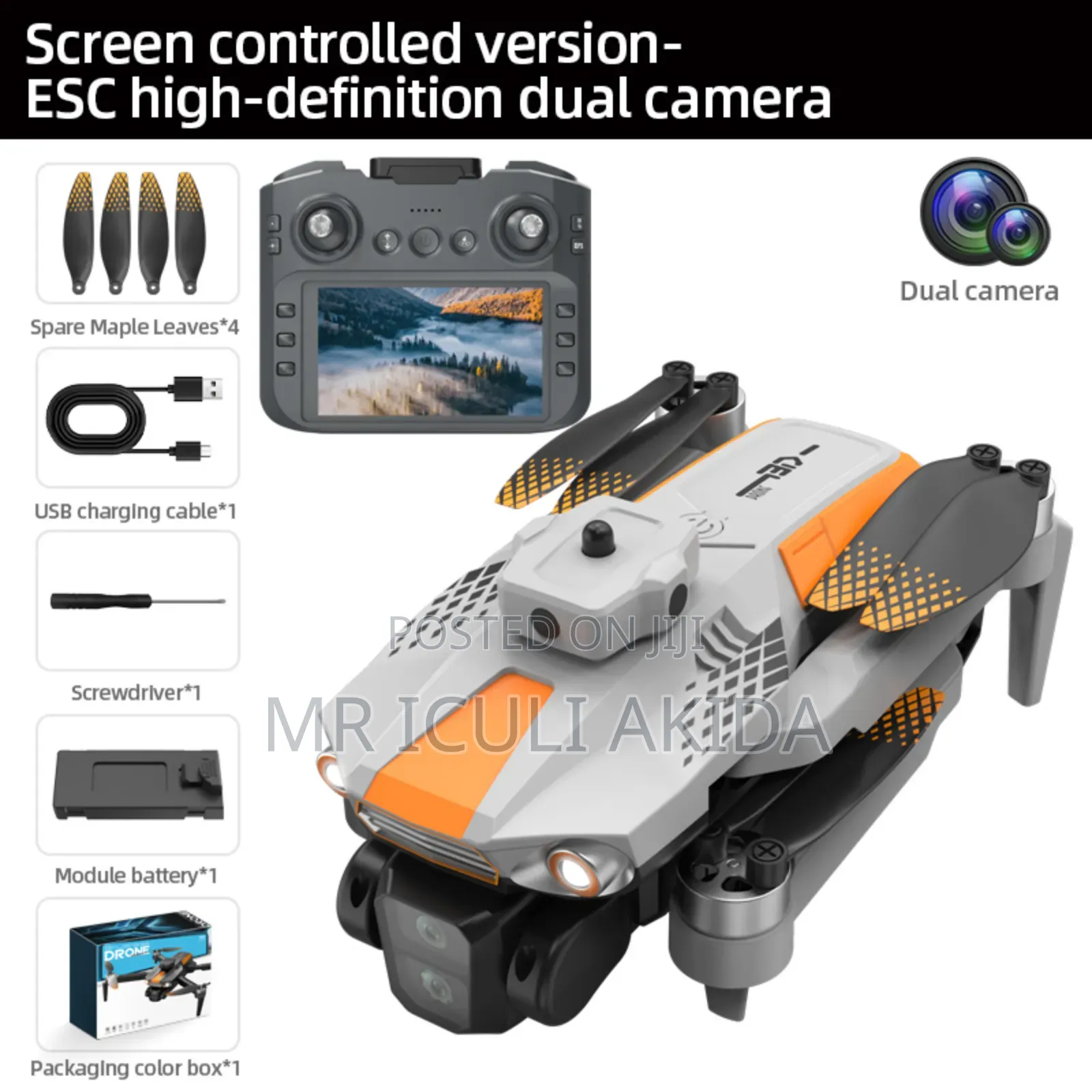 Kids, Beginners 3camera Quadcopter Aerial Brushless Drone
