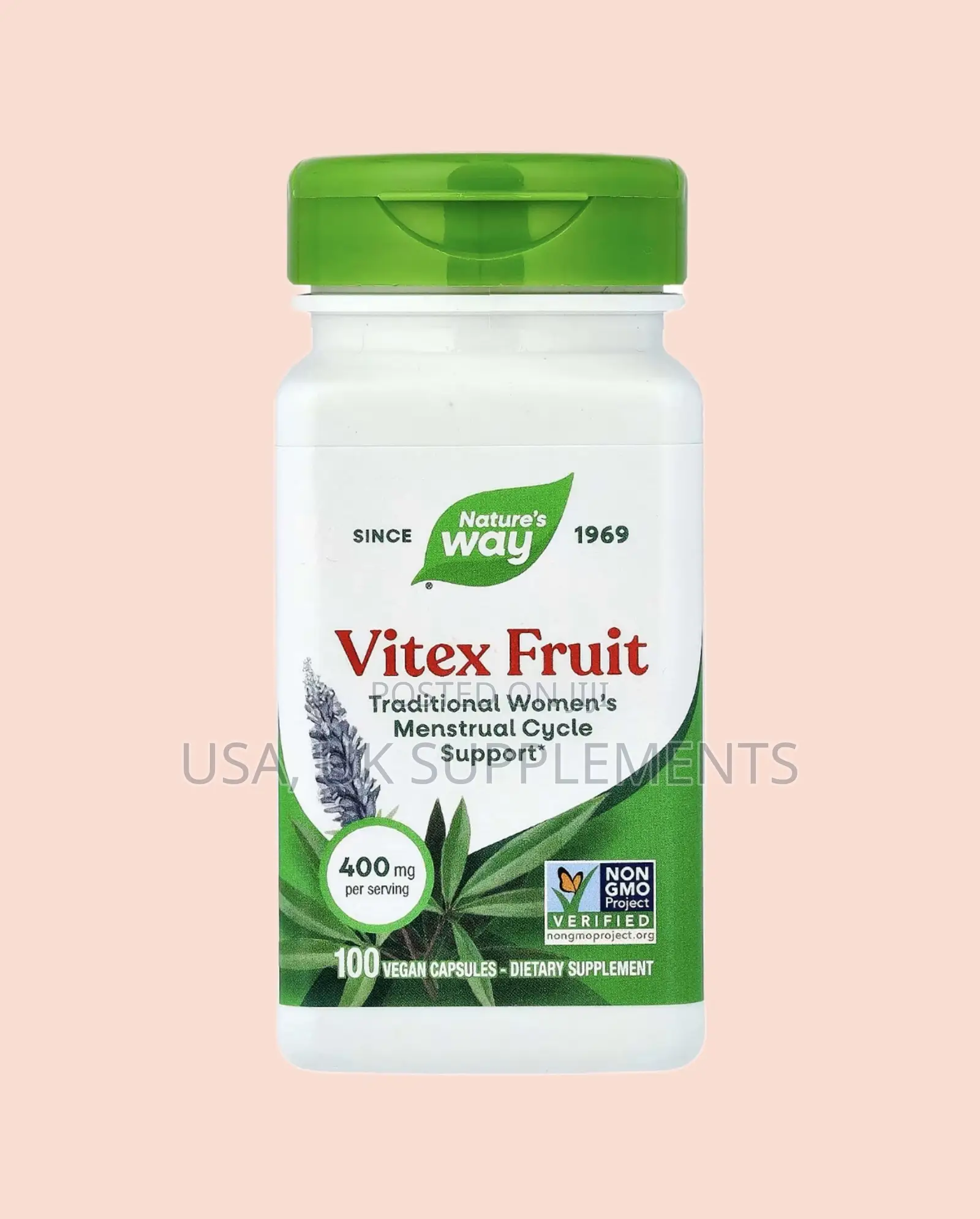 Nature’S Way 400mg Vitex Fruit (Chasteberry Fruit) 100capsules