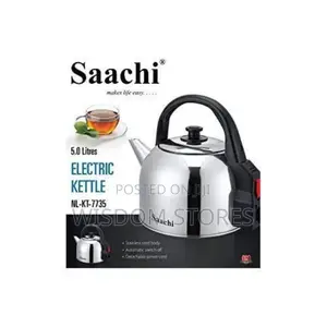 Saachi Cordless Stainless Steel Electric Kettle - Silver