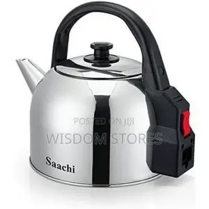 Saachi Cordless Stainless Steel Electric Kettle - Silver