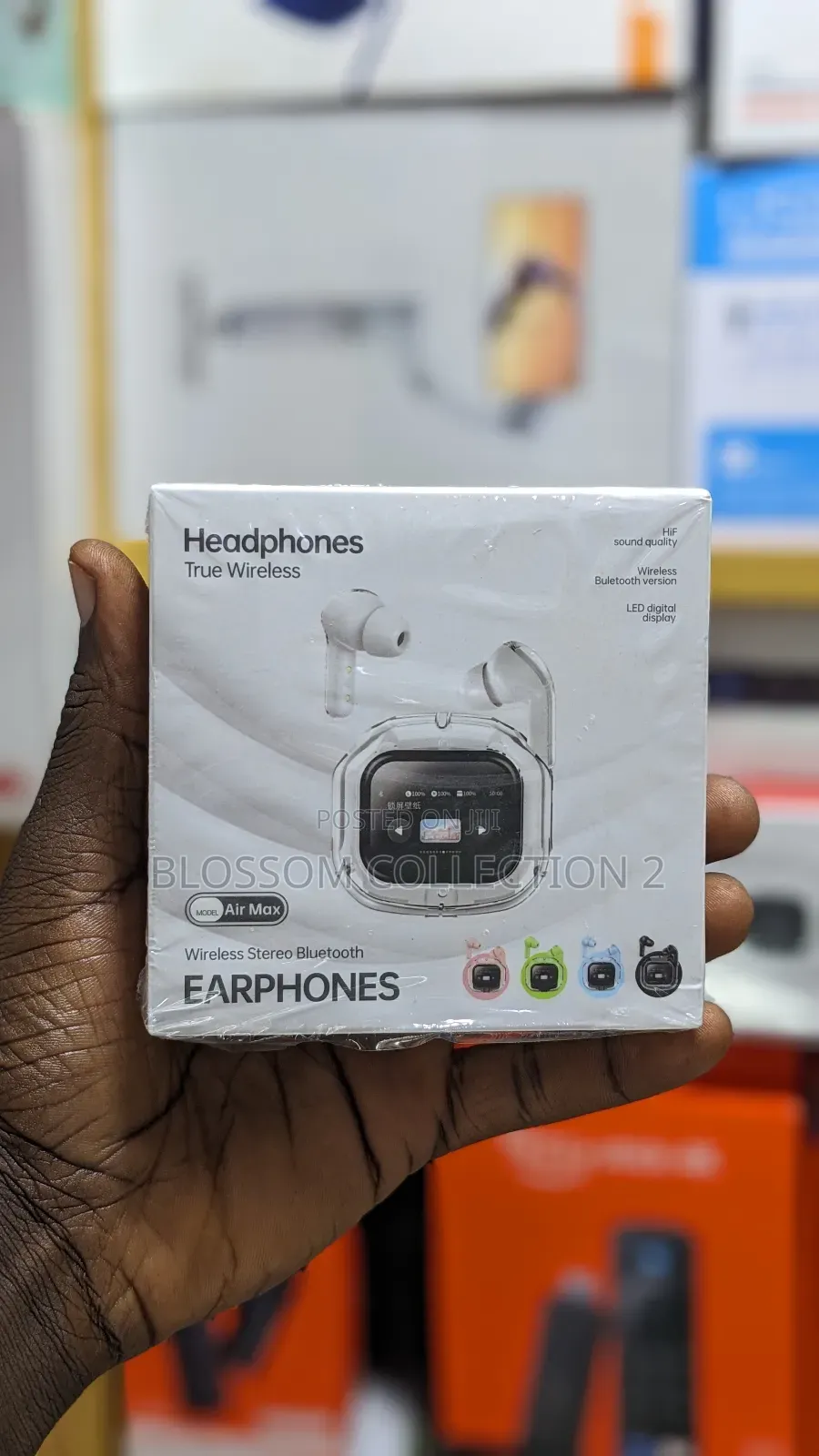 Airmax Earbuds With Touch Screen Case