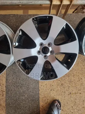 Subaru Rims Size 17 Sliver Black.
