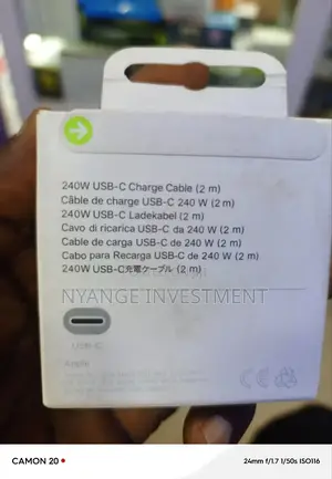 Usb-C Apple Laptop Cable 2m 240w.