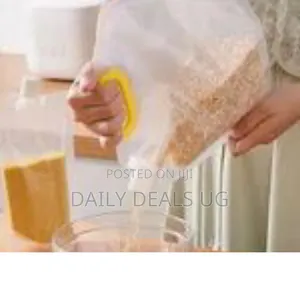 5pcs (1.5l) Multi-Grain Refillable Plastic Storage Bags, Grain