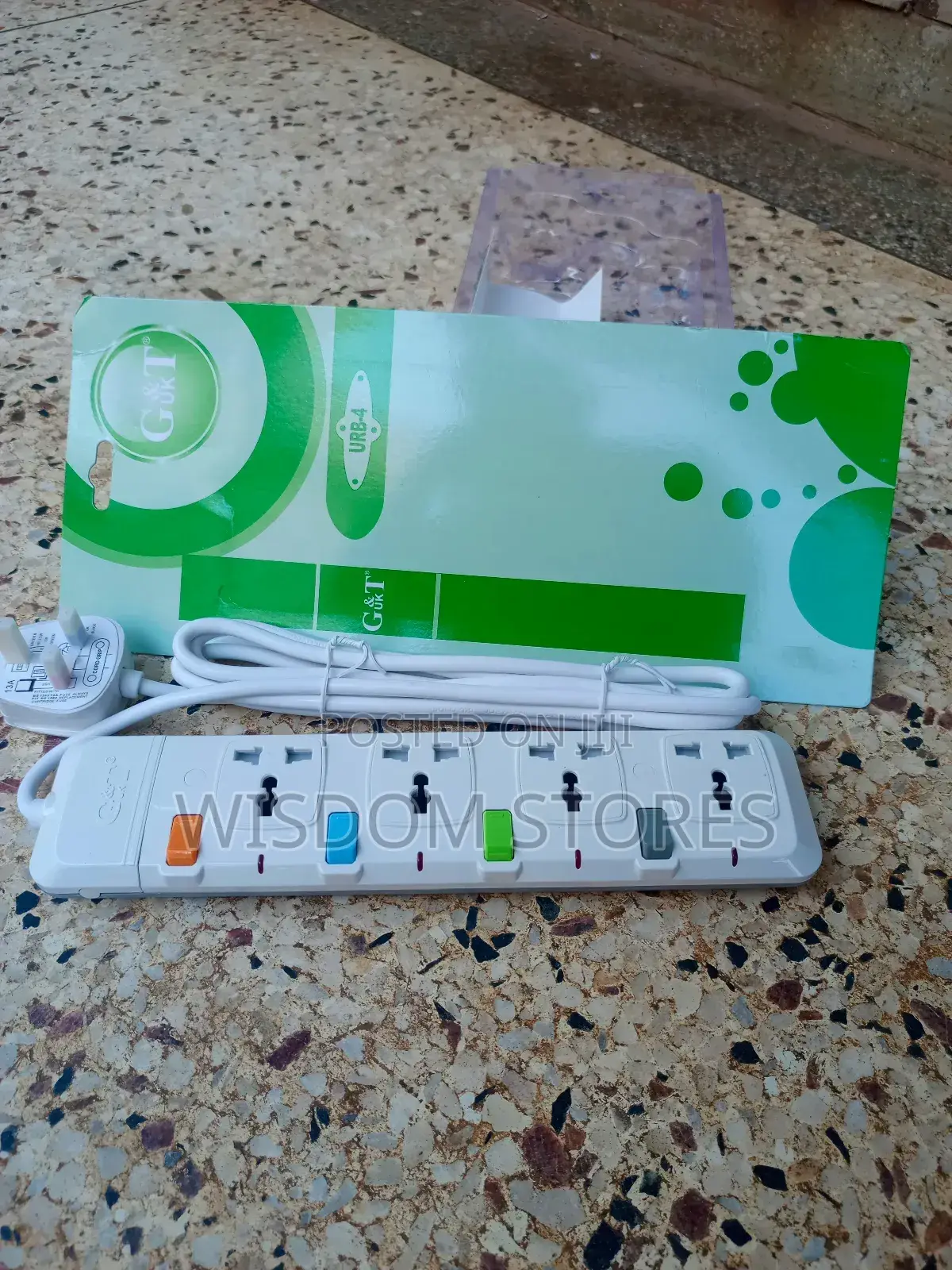Extension Socket With Fuse Plug Protector