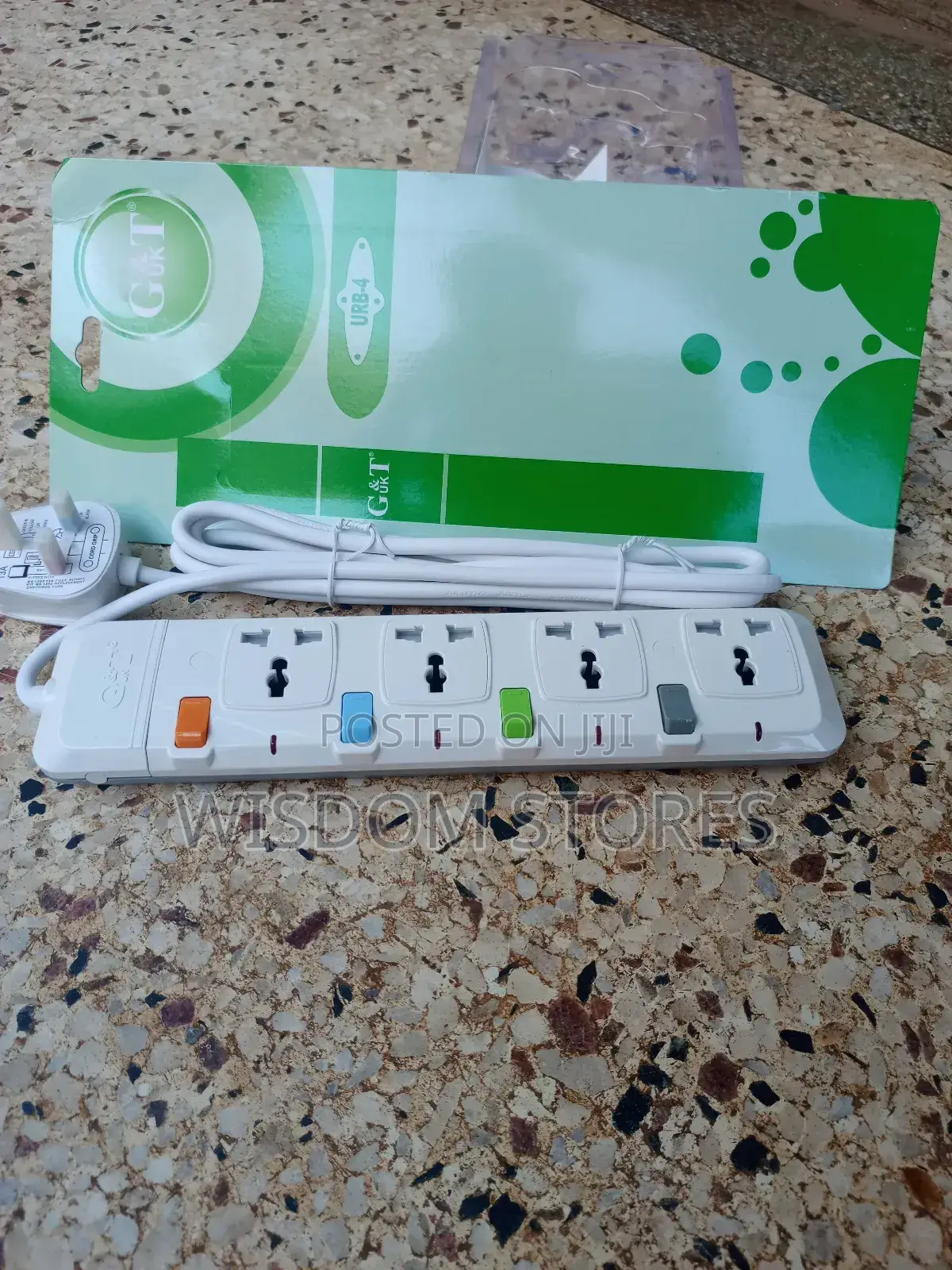 Extension Socket With Fuse Plug Protector