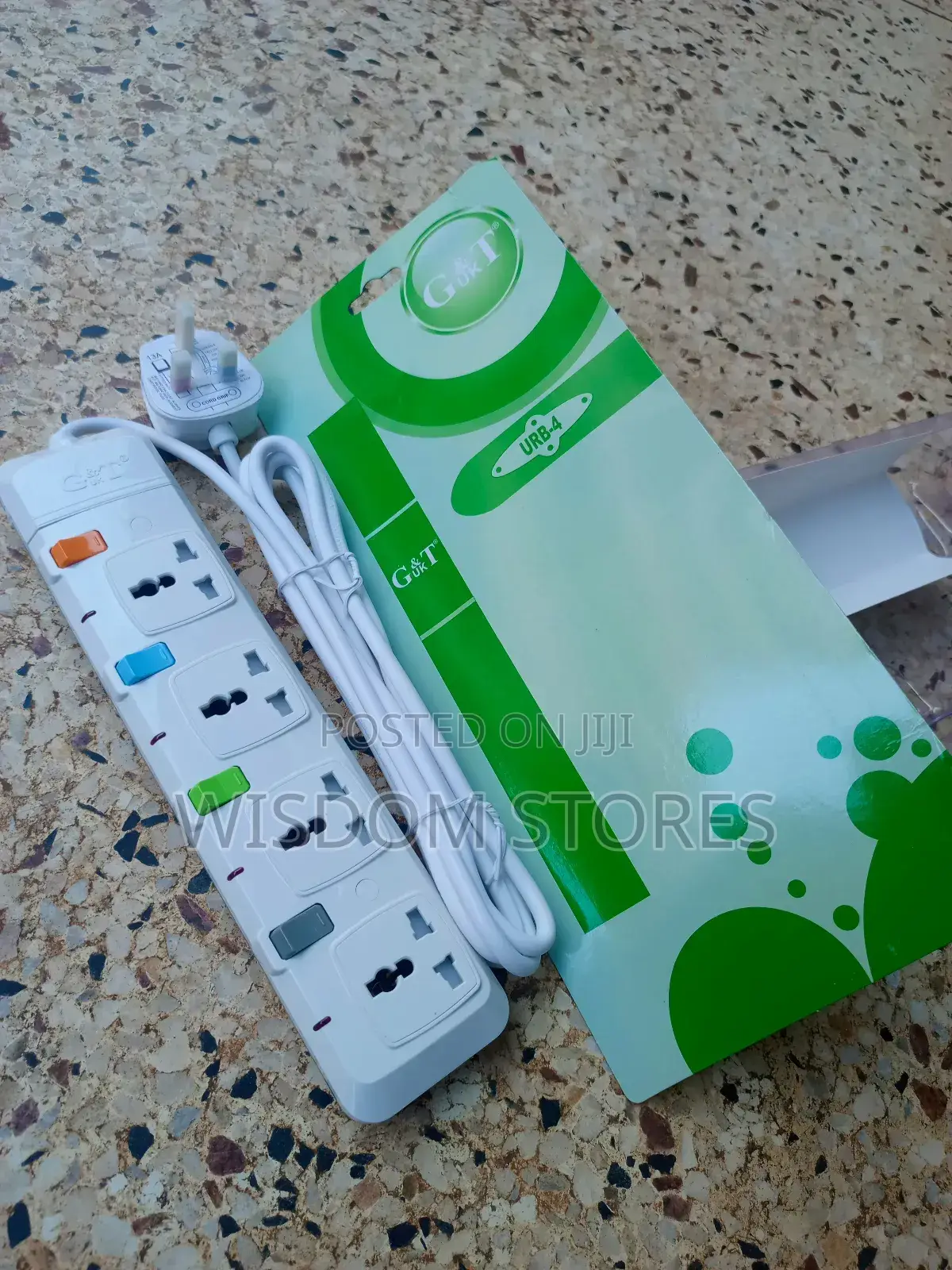 Extension Socket With Fuse Plug Protector