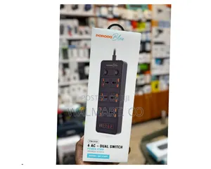 Porodo Blue 6 Ac Dual Switch Power Extension