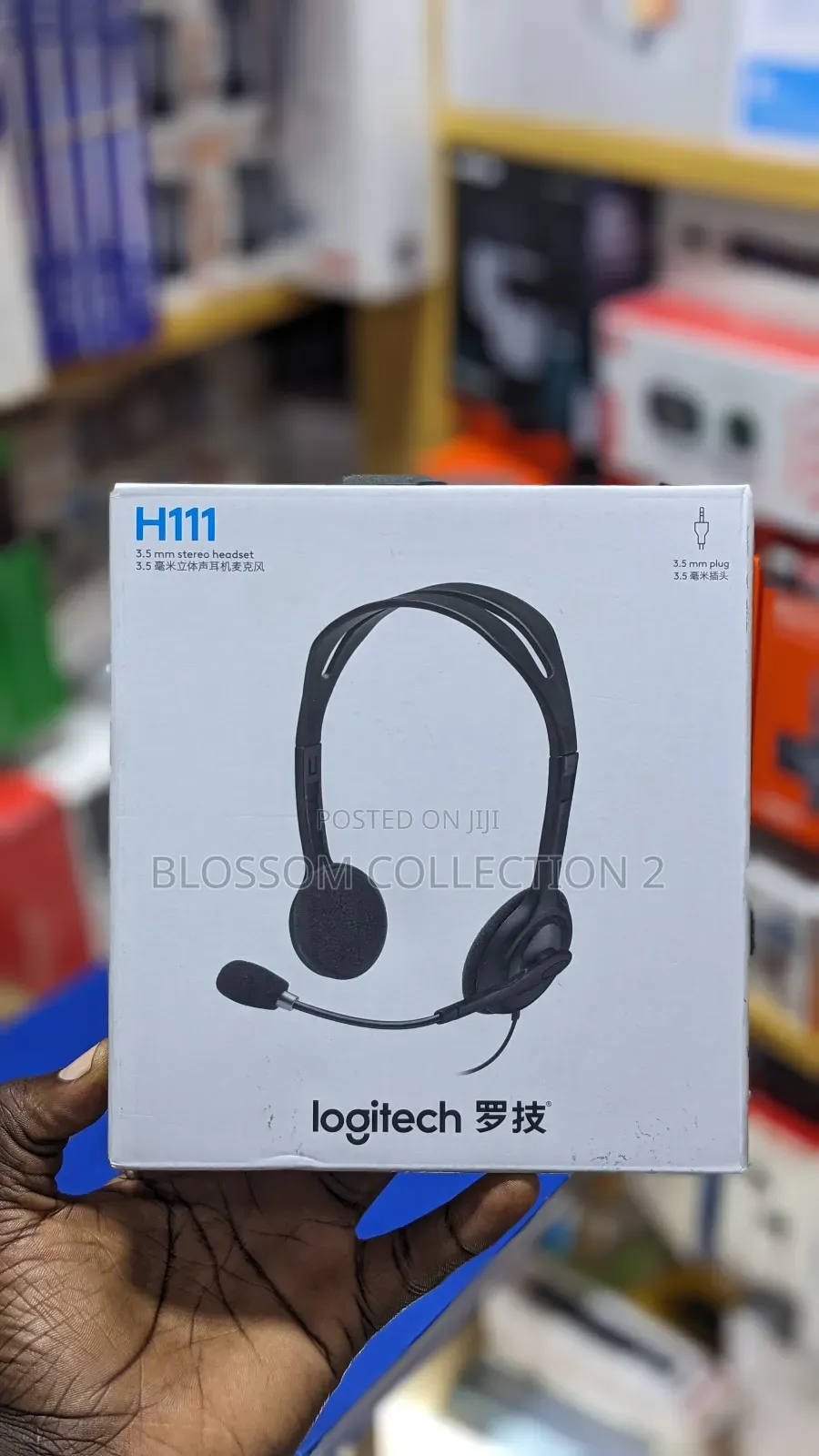 Logitech H111wired Headphones With Mic, 3.5m Headset With Microphone