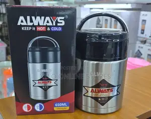 Always Vaccum/Insulated Food Flask/Lunch Box 650ml