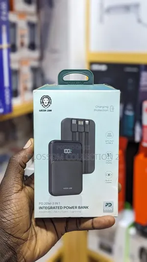Green Lion 3 in 1 Integrated 10000mah Power Bank