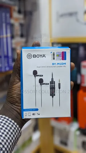 Boya Lavalier Dual Omni-Directional Microphone
Bym1dm