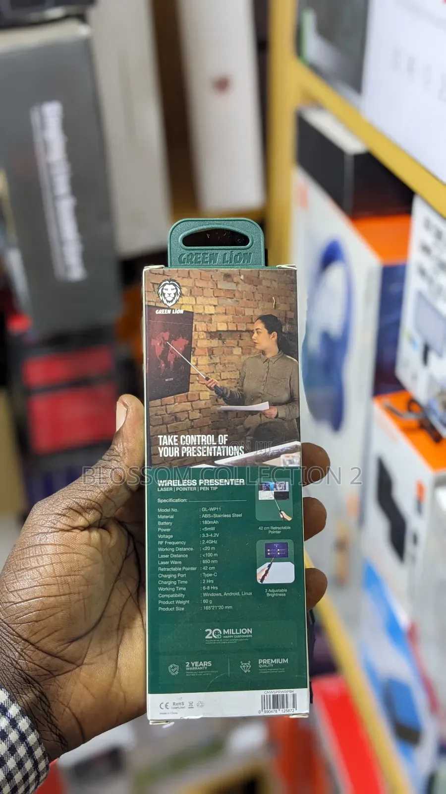 Green Lion Wireless Presenter With Retractable Pointer