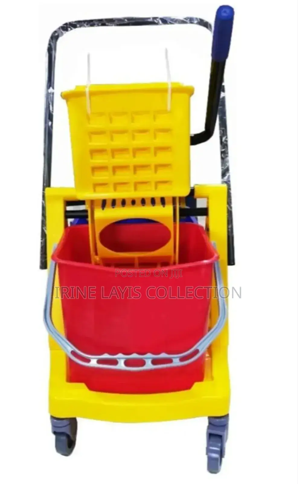 Heavy Duty Double Bucket Mop With Trolley