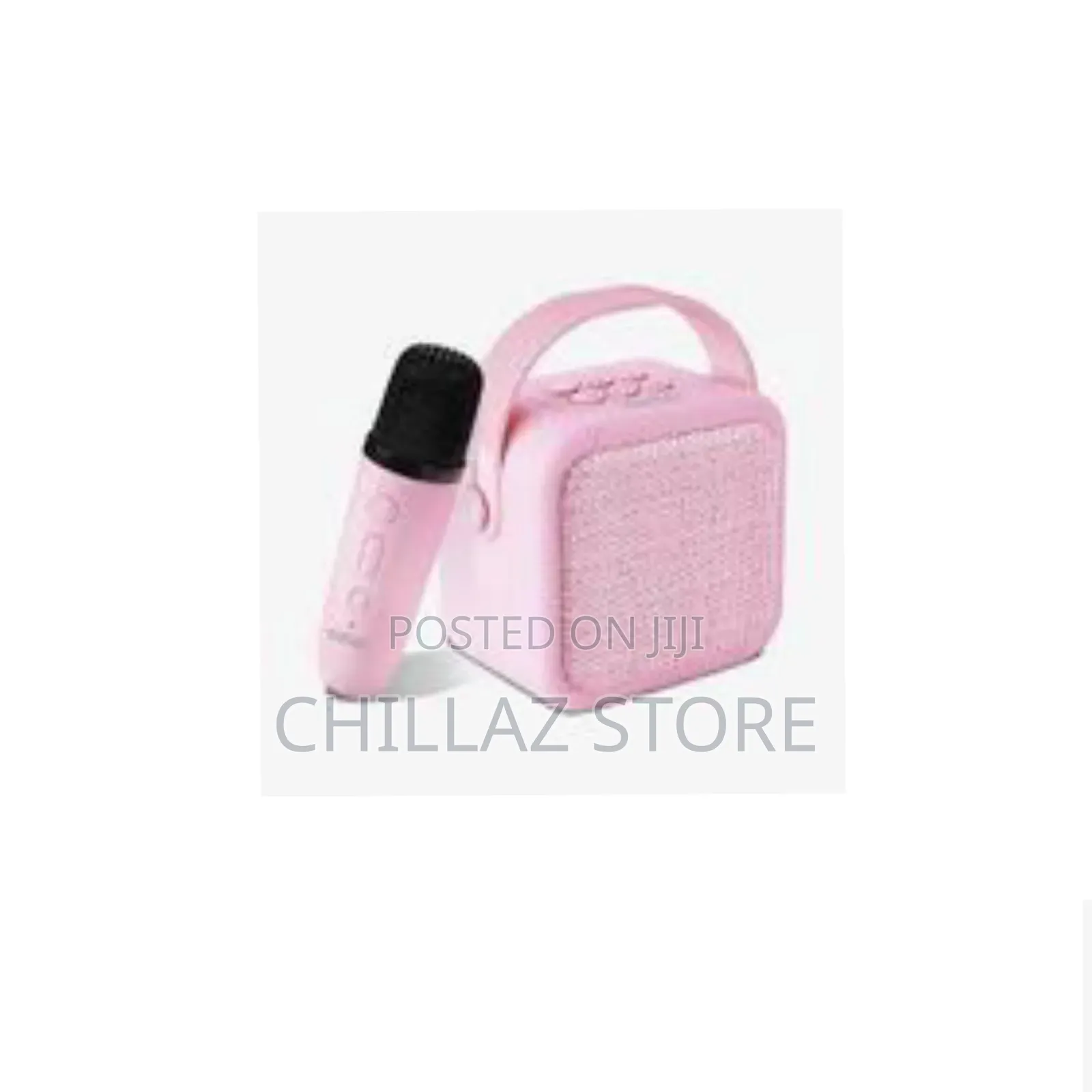 Kids Pink Karaoke Bluetooth Speaker.
