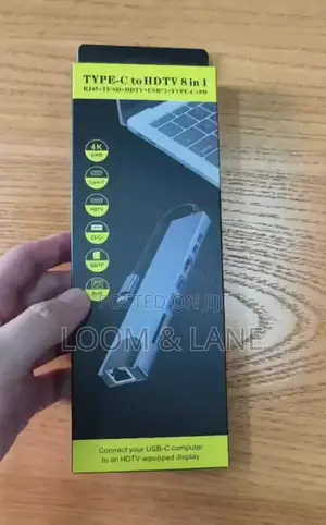 Laptop Docking Station Dual Monitor, 8-in-1 Usb C Hub