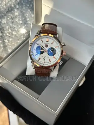 Mens Leather Strap Watch