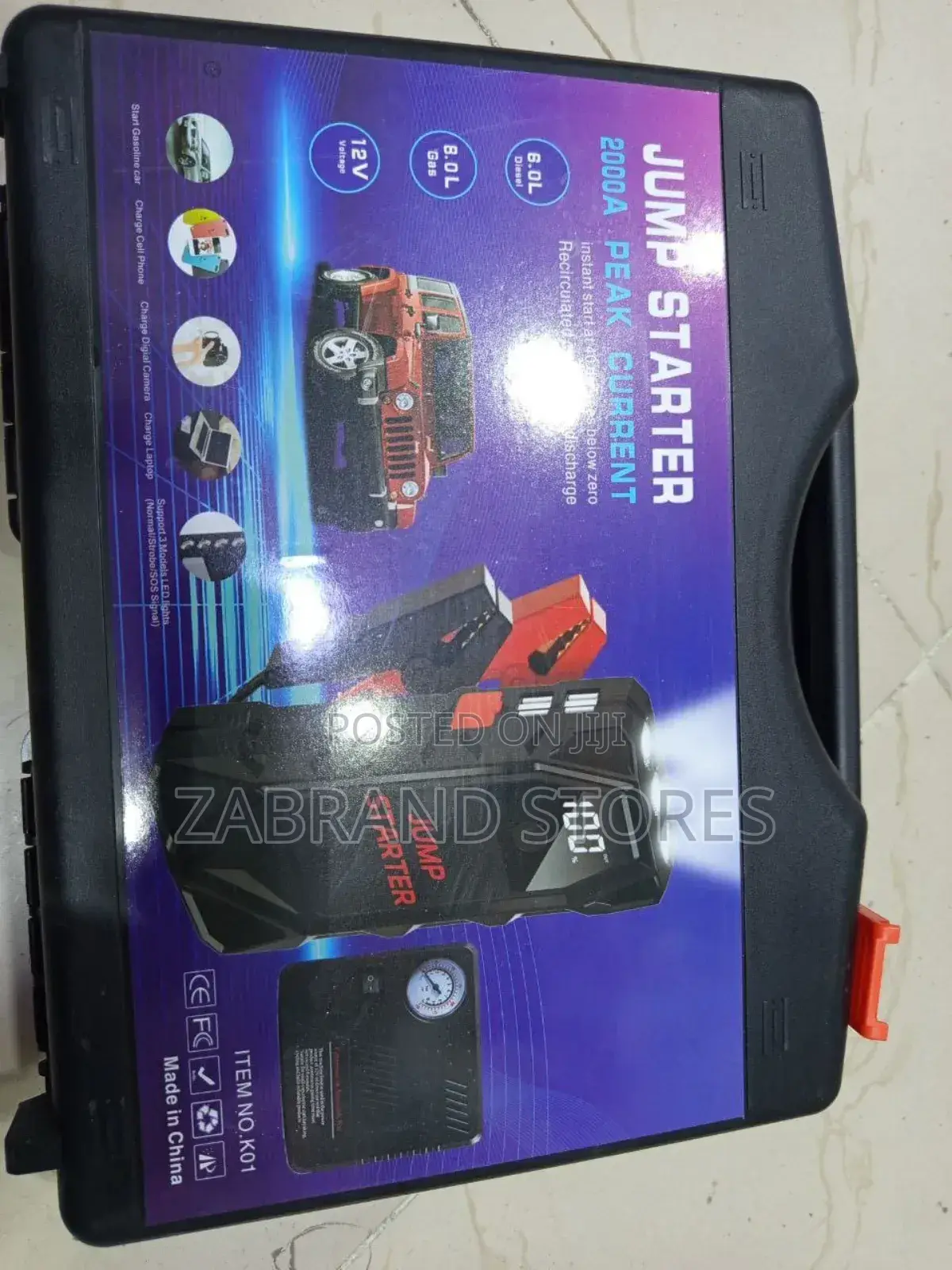 Portable Car Jump Starter 2000a