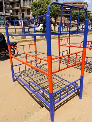 3by6,Purple and Orange Triple Decker Bed
