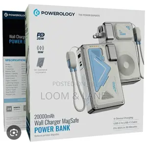 Powerology 20,000mah Wall Charger Magsafe