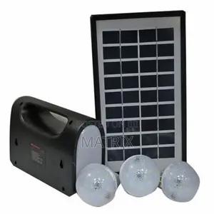 Solar Lighting System Solar Panel+Battery+ Lamp+ Dc Cable