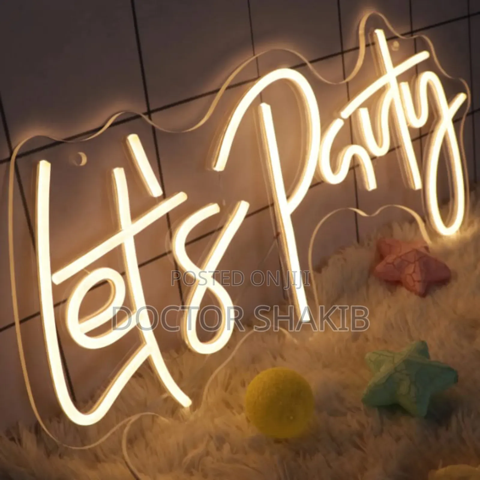 New Let's Party Led Neon Sign