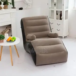 Inflatable Chaise Lounges Folding Lazy Floor Chair Sofa Lounger Bed.