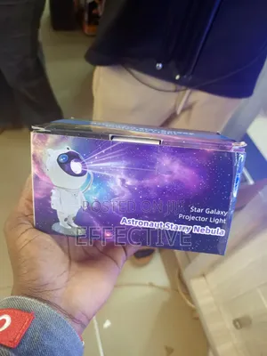 Astronaut, Star Projector, White Blue Nightlight