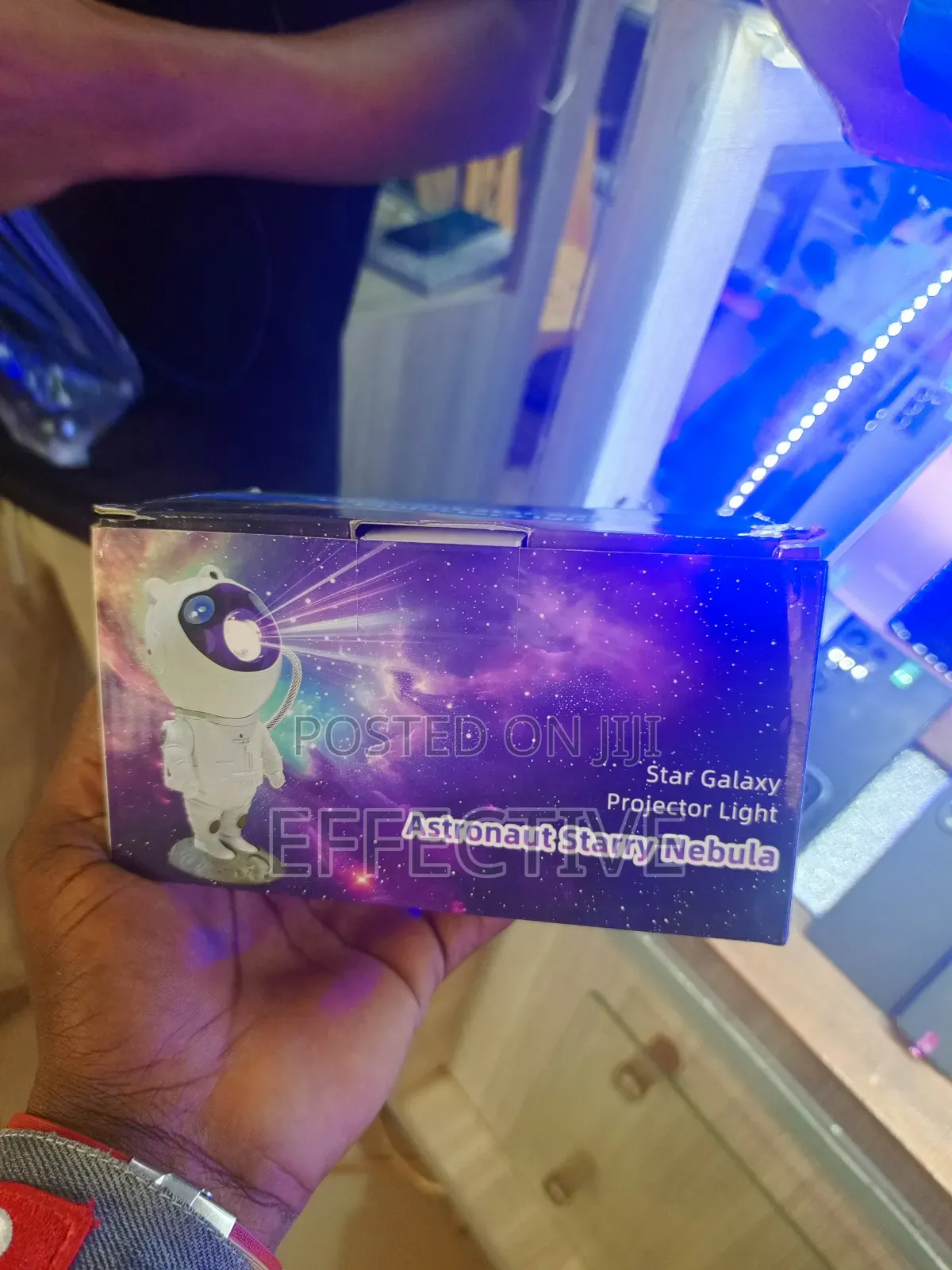 Astronaut, Star Projector, White Blue Nightlight