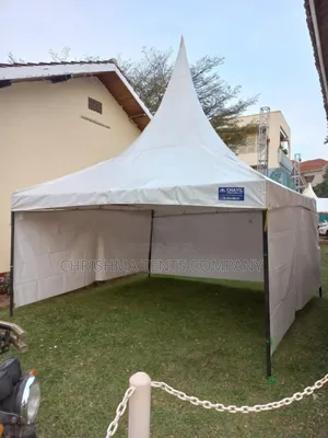 Pure White 50-Seater Tent 3flaps in Heavy-Duty PVC