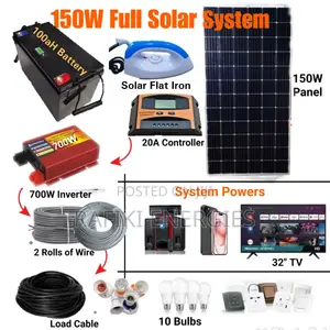 150w Full Solar System (All Materials)